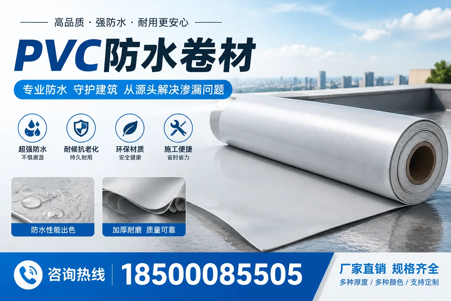 选择pvc防水卷材时,兴安用户的常见疑问